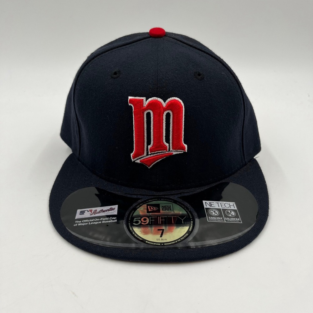 New Era 59FIFTY Minnesota Twins Baseball Cap Fitted MLB Authentic - Size 7 - Picture 2 of 7